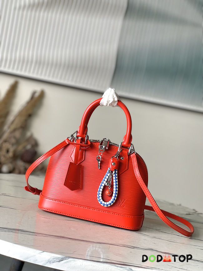 Louis Vuitton Alma BB red Epi 23.5x17.5x11.5cm  - 1