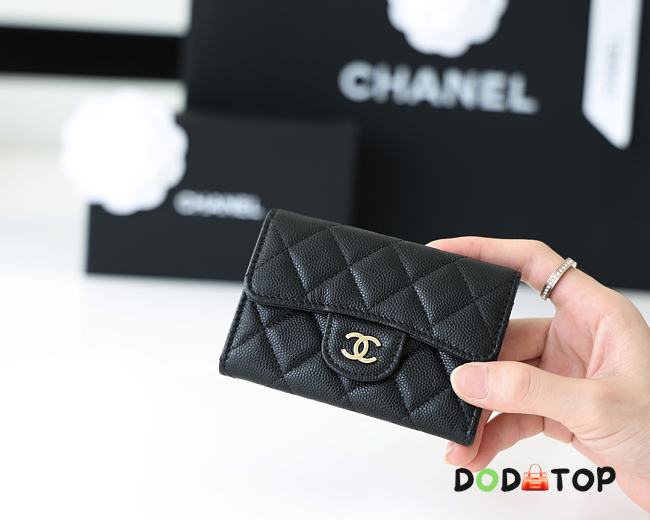 Chanel wallet black 11x7cm - 1
