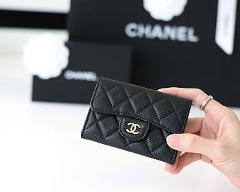 Chanel wallet black 11x7cm