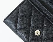 Chanel wallet black 11x7cm - 5
