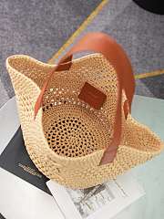 YSL Saint Laurent PANIER in raffia Natural bag 44 x 22 x 22 cm - 5