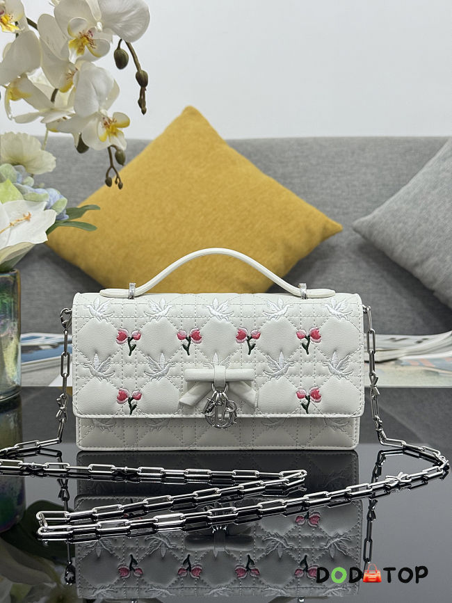 Dior Mini Bag White size 21 x 11.5 x 4.5 cm - 1