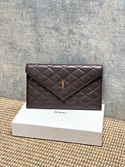 Ysl logo brown bag size 27x16x2cm - 1