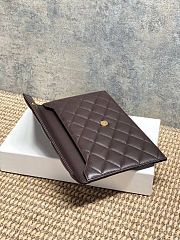 Ysl logo brown bag size 27x16x2cm - 5