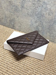 Ysl logo brown bag size 27x16x2cm - 3