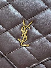 Ysl logo brown bag size 27x16x2cm - 2