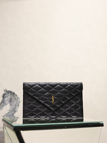 Ysl logo black bag size 27x16x2cm