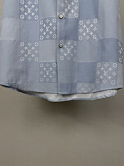 LV Patchwork Jacquard Short-Sleeved Shirt men  - 3
