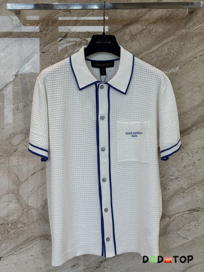 LV Waffle Signature Short-Sleeved Shirt white men - 1