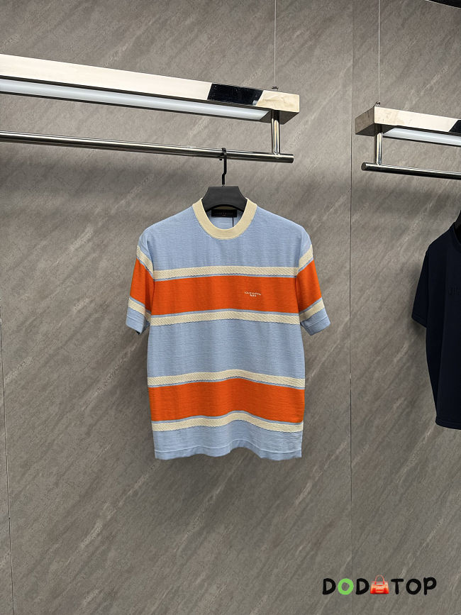 LV Striped Short-Sleeved T-Shirt men  - 1