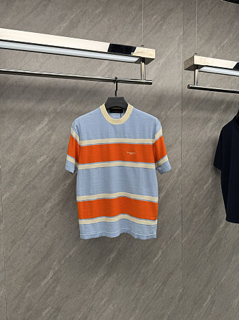 LV Striped Short-Sleeved T-Shirt men 