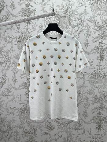 LV Overprinted Monogram Jacquard T-Shirt Men