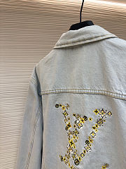 LV Embroidered Signature Denim Workwear Blouson men  - 6