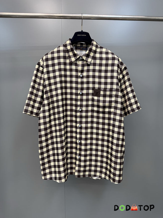 LV Damier Jacquard Short-Sleeved Shirt men - 1