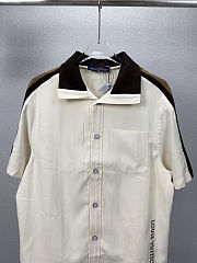 LV Bicolor Warm Up Short-Sleeved Shirt men  - 4