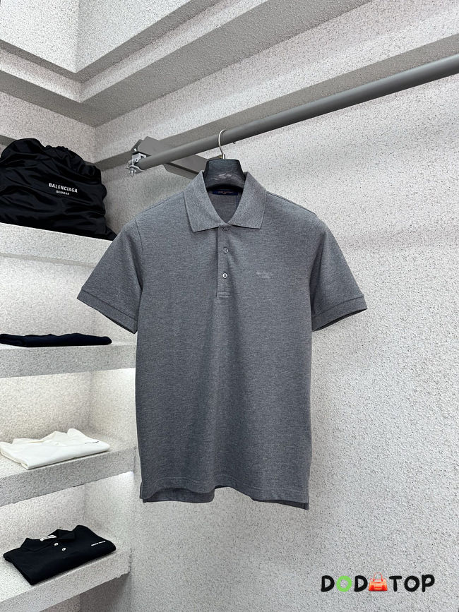 LV Short-Sleeved Signature Polo Shirt men  - 1