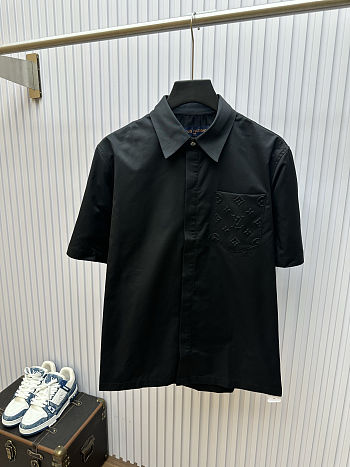 LV Signature Pocket Shirt black men 