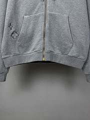 LV Embroidered Signature Zipped Hoodie men - 2