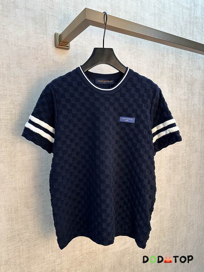 LV Damier Terry Tennis T-Shirt Men -01 - 1