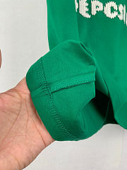 LV Embroidered Signature Short-Sleeved green T-Shirt men  - 6