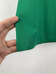 LV Embroidered Signature Short-Sleeved green T-Shirt men  - 5