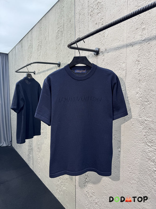 LV Cotton-Cashmere Short-Sleeved Crewneck men  - 1