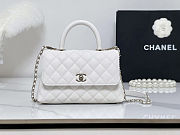 Chanel coco white bag size 24x14x10cm - 1