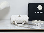 Chanel coco white bag size 24x14x10cm - 4