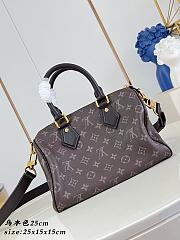 LV Speedy P9 Bandoulière 25 Monogram Leather bag size 25x15x15cm - 4