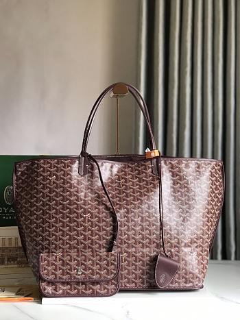 Goyard Reversible Anjou Double-Sided Tote red bag size 39x33x19cm