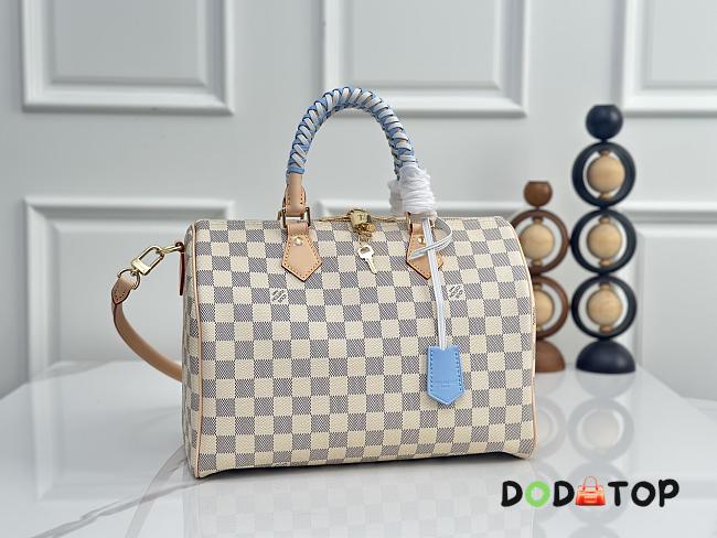 Louis Vuitton Speedy 30 Soft blue bag size 30 x 21 x 17cm - 1