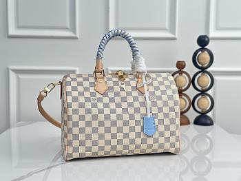 Louis Vuitton Speedy 30 Soft blue bag size 30 x 21 x 17cm