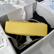 Chanel Classic Flap Bag yellow bag size 25cm - 6