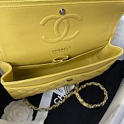 Chanel Classic Flap Bag yellow bag size 25cm - 4