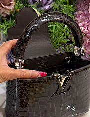 Louis Vuitton Capucines black bag size 27x18x0cm -01 - 6