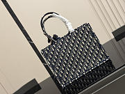 Dior Book Tote with Strap navy size 36cm - 3