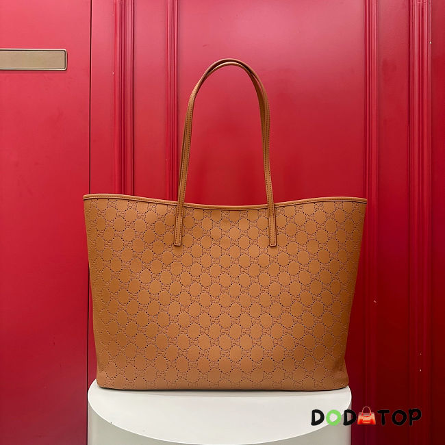 Gucci Tribeca large tote bag Dark beige size 38x29.5x13cm - 1