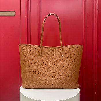 Gucci Tribeca large tote bag Dark beige size 38x29.5x13cm