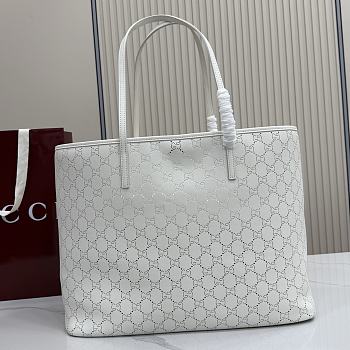 Gucci Tribeca large tote bag white size 38x29.5x13cm
