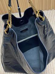 YSL Hortense Hobo in Shiny Leather black size 41×35x15cm - 6