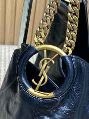 YSL Hortense Hobo in Shiny Leather black size 41×35x15cm - 5