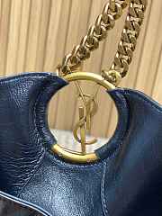 YSL Hortense Hobo in Shiny Leather black size 41×35x15cm - 4