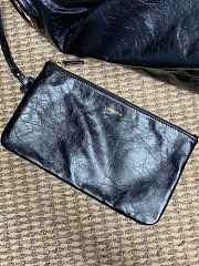 YSL Hortense Hobo in Shiny Leather black size 41×35x15cm - 2