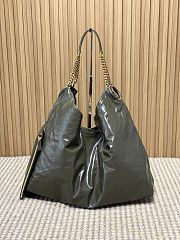 YSL Hortense Hobo in Shiny Leather black size 41×35x15cm -01 - 1