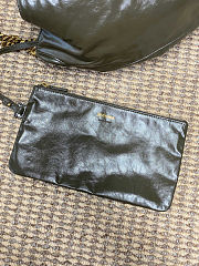 YSL Hortense Hobo in Shiny Leather black size 41×35x15cm -01 - 5