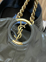 YSL Hortense Hobo in Shiny Leather black size 41×35x15cm -01 - 4
