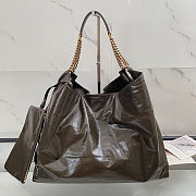 YSL Hortense Hobo in Shiny Leather black size 41×35x15cm -02 - 1