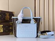 Louis Vuitton Neverfull Inside Out BB blue bag size 26.5 x 16.5 x 11cm  - 1