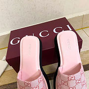 Gucci women's flat platform mules pink - 4