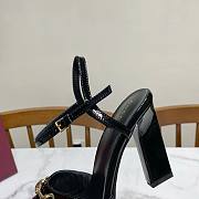 Gucci Women's Leather Signora Sandals Block Heel Straps 9.5cm - 6